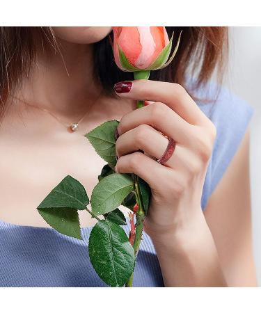 Zollen Silicone Wedding Rings for Women - Flower & Vine Collection 7 Pack - Black, Marble, Metallic Bordeaux, Pink - Size 7-7.5 (17.3mm) - Buy Online on GoSupps.com