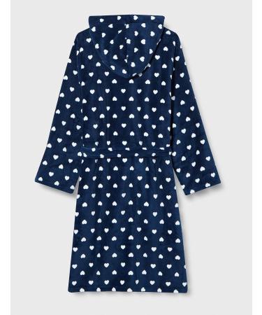 Playshoes Unisex Children's Fleece Bathrobe Dressing Gown 122-128 - Cozy Hearts Design for Kids | International Shipping Available - Buy Online on GoSupps.com
