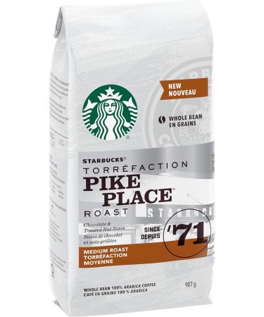 Starbucks Pike Place Whole Bean Medium Roast Coffee 907 gram & Espresso Roast Whole Bean Coffee 907 gram - Buy Online on GoSupps.com