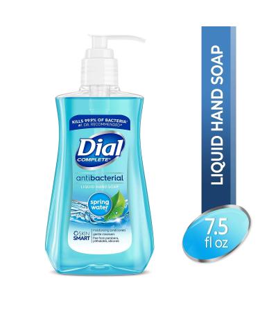 Dial Complete Antibacterial Liquid Hand Soap 7.5 fl oz - Spring Water | Single Pack - Buy Online on GoSupps.com
