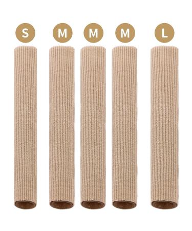 WLLHYF 5 Pieces Toe Separator Soft Gel Toe Protectors Toe Caps Closed Toe Surface Fabric Sleeve Protectors Toe Spacers Bunion Pads Prevent Pain Relief for Women Men Blisters Corns Toes and Fingers - Buy Online on GoSupps.com