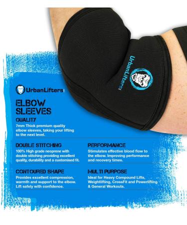 Urban lifter's elbow cuffs for weightlifting (pair). Compression bandage for weight lifting. - Buy Online on GoSupps.com