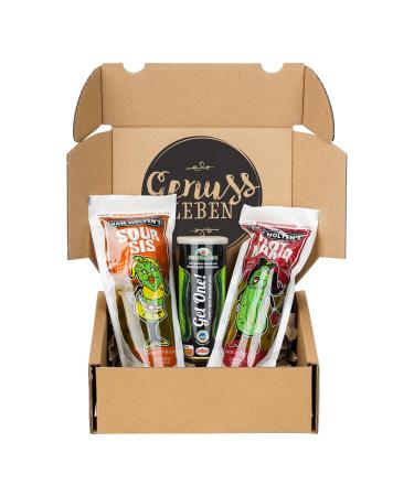Gourmet box Crisp and varied with 800g giant pickled cucumbers in 3 variants - Buy Online on GoSupps.com