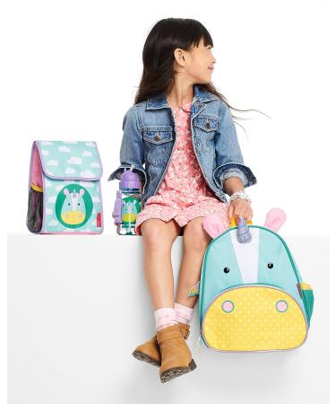 Skip Hop Toddler Sippy Cup with Straw - Zoo Straw Bottle 13 oz - Unicorn - Buy Online on GoSupps.com