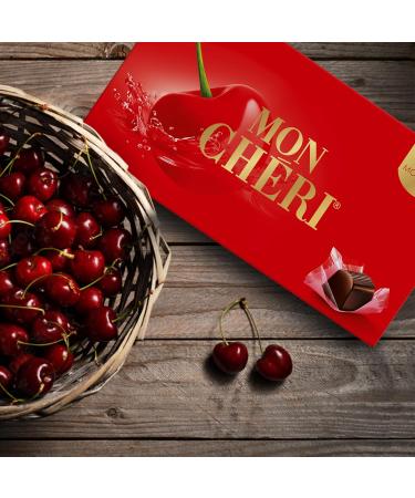 MonCh ri Chocolates - 2x 315g (60 pieces) - Dark chocolate with cherry liqueur - Candy for adults - For a birthday  - Buy Online on GoSupps.com