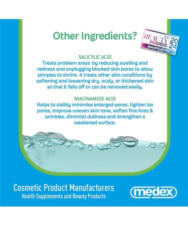 Medex Essentials Spot Patch & Blemish Face Patch with Salicylic Acid & Kaffoil Invisible Acne Patch Reduces The Appearance of Face Spots - Vegan Friendly Skincare - 34 Patches - Buy Online on GoSupps.com