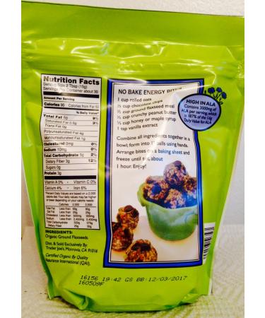 Trader Joes Organic Gluten Free Flaxseed Meal 1lb (16 oz) - Buy Online on GoSupps.com