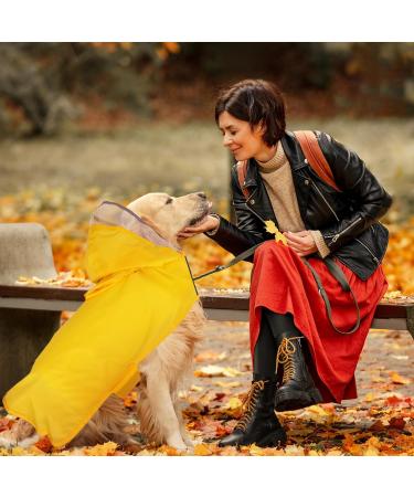 Dog Raincoats with Hood Waterproof Dog Rain Jacket Waterproof Hooded Dog Raincoats with Harness Hole Reflective Safety Dog Rain Coat Poncho Adjustable Dog Raincoats for Small Medium Large Dogs (XL) - Buy Online on GoSupps.com