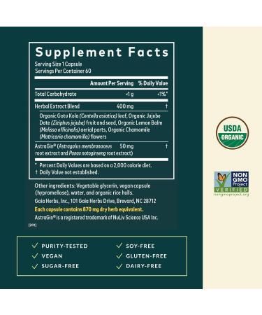 Gaia Herbs Gut Revival - Herbal Digestive Supplement to Support Gut Health - Made with Astragalus Gotu Kola Jujube & More - Free from Dairy Soy & Gluten - 60 Vegan Capsules (60 Servings) - Buy Online on GoSupps.com