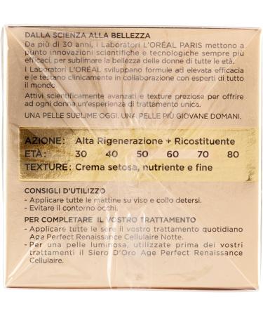  L'OR AL L'Or al Paris Age Perfect Cellular Renaissance Reconstituting Day Face Cream SPF 15 - 50 ml - Buy Online on GoSupps.com
