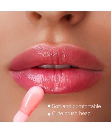 Lip Glow Oil - Plumping & Moisturizing Lip Care with Cherry Extract for Nourished & Glossy Lips - Transparent Color Change Formula - Buy Online on GoSupps.com