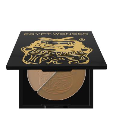 EGYPT-WONDER Compact Single Duo face powder for natural tan and matte look - 10g Duo Contour Powder