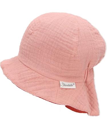 Sterntaler Girls Reversible Sun Hat - Red & Pale Pink | Stylish Sun Protection for Kids - Buy Online on GoSupps.com