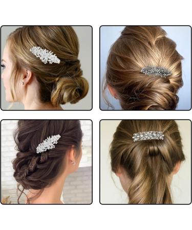 maxtachi Handmade Flower Rhinestone Hair Pins Wedding Hair Clip for Women Bride Wedding Hair Accessories for Women Bridal Wedding Party Gift - Buy Online on GoSupps.com