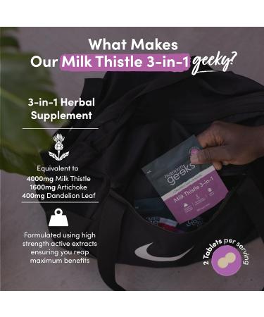 Milk Thistle & Dandelion Complex 6000mg - 120 Vegan Tablets with Artichoke Extract - High Strength Liver Support Supplement with 80% Silymarin - UK Made - Buy Online on GoSupps.com
