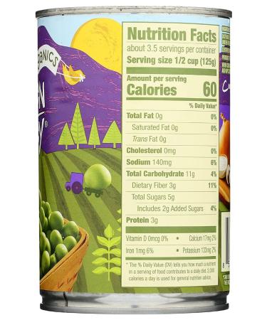 GREEN VALLEY Organic Sweet Peas 15 OZ - Premium Quality Organic Peas for Healthy Meals - Buy Online on GoSupps.com