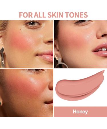 FV Liquid Blush High Pigmented Soft Cream Blush for Cheeks Long Lasting Blush Liquid with Dewy Finish Breathable & Lightweight Makeup Blush for Natural Look (Honey 5g) Honey 5 g (Pack of 1) - Buy Online on GoSupps.com