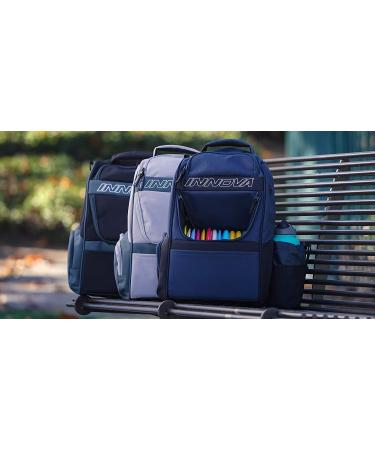 Innova Adventure Pack Disc Golf Bag | Holds 25 Discs | Lightweight | Limited Edition Stars Mini | Black/Grey - Buy Online on GoSupps.com