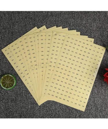 Waterproof Gel Polish Color Paper Labels - Durable & Transparent Stickers for Manicure Shops & Home Use (001-160) - Buy Online on GoSupps.com