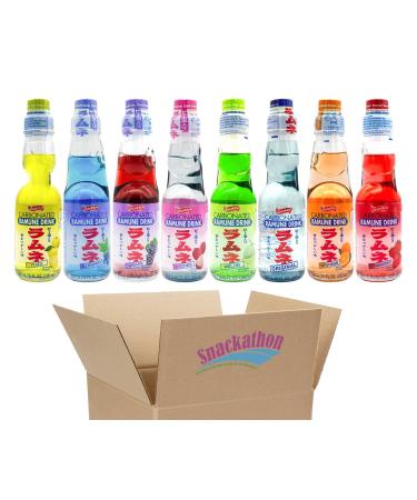 Ramune Japanese Soda Variety Pack (8 Flavors)