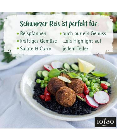 Buy Lotao Royal Pearl Black Rice 300g - Organic Whole Grain | High Quality Additive-Free Perfect for Asian Cuisine - Buy Online on GoSupps.com