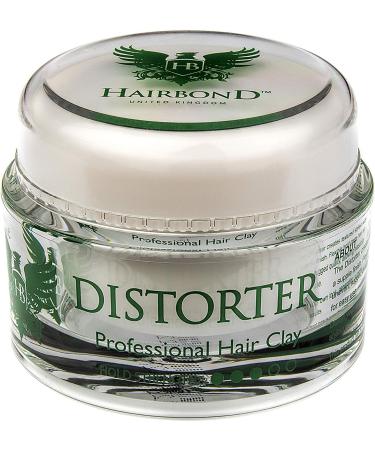 Hairbond United Kingdom Distorter Professional Hair Clay mens premium hair wax Medium Hold Maximum Texture and Matte Finish 50 ml (Pack of 1) Professional Distorter