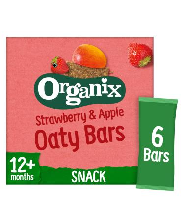 Organix Goodies From 12+ Months Strawberry and Apple Soft Oaty Bars 6 x 30g