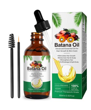 Huile de Batana pour Cheveux 60 ml 100% Pure Press e Froid Favorise la Croissance Nourrit le Cuir Chevelu Pr vient la Chute et la Casse 60 ml (Lot de 1)