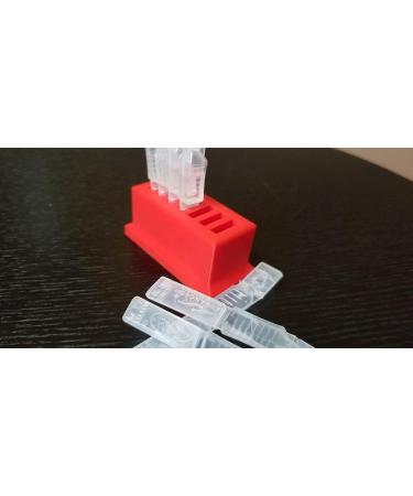 Znet3D Eye Drops Vial Holder - Red | Holds 7 Single-use Disposable Vials - Buy Online on GoSupps.com