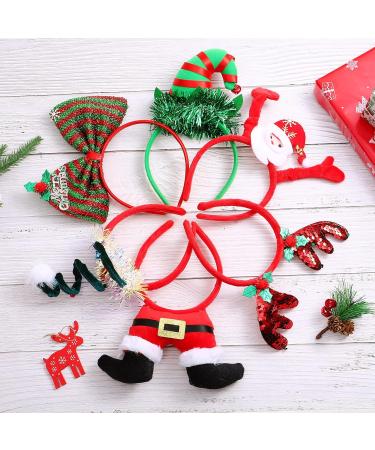 Frcolor 6 Pack Christmas Hair Ties - Santa & Reindeer Headgear for Holiday Parties & Photos - Buy Online on GoSupps.com
