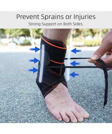 Buy Adjustable Ankle Brace for Sports & Recovery | Ankle Stabilizer for Men & Women | Perfect for Running Basketball & Volleyball - Buy Online on GoSupps.com