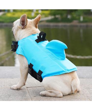 Fonlam Dog Life Jacket - Blue Vest for Small & Medium Dogs Safe Swimming Pool & Lifeguarding Vest - Buy Online on GoSupps.com