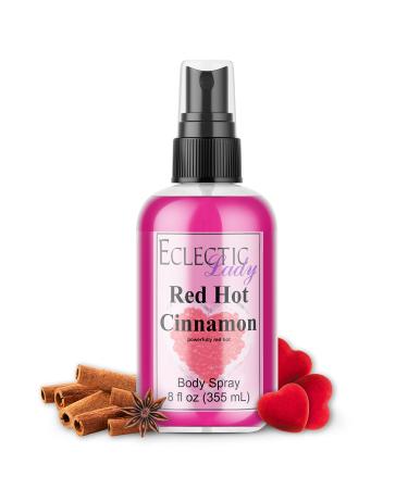 Eclectic Lady Red Hot Cinnamon Double Strength Body Spray - 8 oz Handcrafted in USA Paraben Free Moisturizing Fragrance for Women Double Strength 8 Fl Oz (Pack of 1)