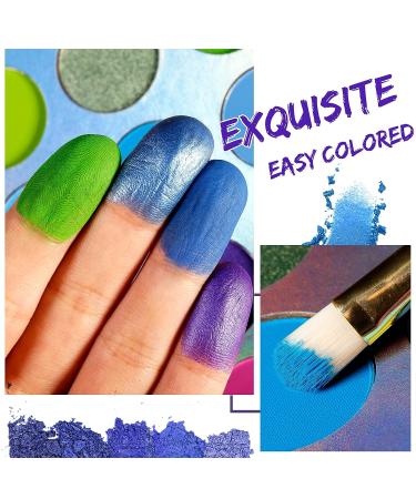 DE LANCI 24 Colors High Pigmented Eyeshadow Palette - Matte, Shimmer, Glitter - Waterproof & Longlasting - Ideal for Green, Blue, Hazel Eyes - Buy Online on GoSupps.com