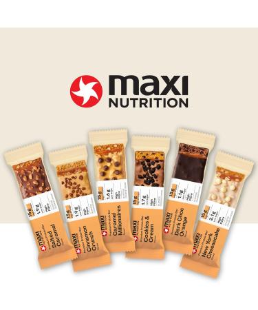MaxiNutrition Premium Protein Bar - NY Cheesecake Flavor - High Protein Snack, Low Sugar, 15g Protein, Under 190 kcal - 12 x 45g - Buy Online on GoSupps.com