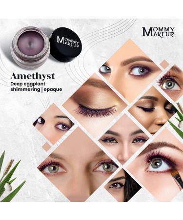 Mommy Makeup Stay Put Gel Eyeliner - Waterproof, Smudge Proof & Long Wearing Cream Eyeliner in Amethyst - Buy Online on GoSupps.com