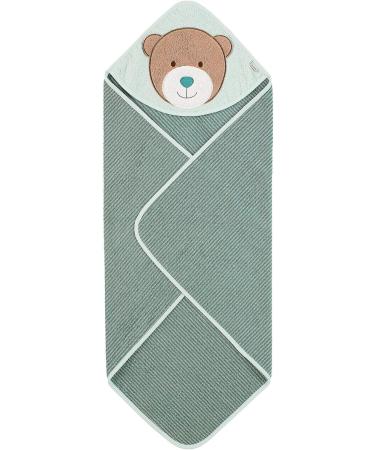Buy Sterntaler Bear Ben Hooded Bathing Towel & Washing Glove Bundle - Ideal for Infants 0 Months Green - 80x80 cm Towel & 22x24 cm Glove - International Shipping Available - Buy Online on GoSupps.com