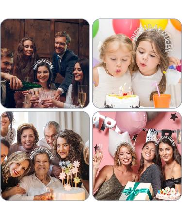 Birthday Queen Headband: Rose-Gold Rhinestone Princess Crown & Sash Set - Perfect Valentine's Day Gift & Party Decoration for Women & Girls - Buy Online on GoSupps.com