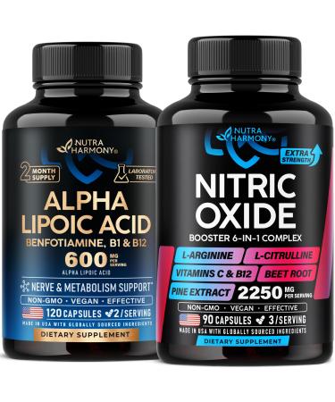 Alpha Lipoic Acid & Nitric Oxide Capsules
