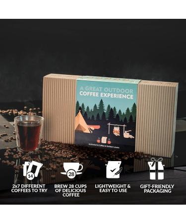 Coffee Gift Set for Outdoor Lovers | 14 Best Single Estate & Organic Coffees | Perfect Gift for Coffee Enthusiasts - Buy Online on GoSupps.com