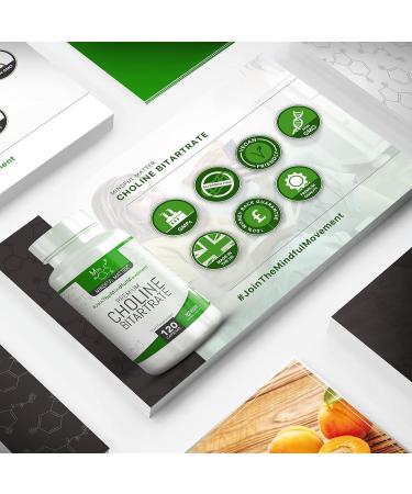 MM Choline 700mg High Strength Vegan Supplement - 120 Capsules | Non-GMO & Gluten-Free | UK Manufactured - Buy Online on GoSupps.com
