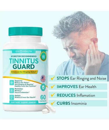 GIV Health Tinnitus Guard: Advanced Ear Ringing Relief (1 Month Supply) - Buy Online on GoSupps.com