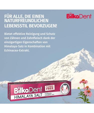 Bilkadent Himalaya Salt Toothpaste - Natural Fluoride-Free Mint Flavor | Complete Care 75ml | Made in Punjab Pakistan - Buy Online on GoSupps.com