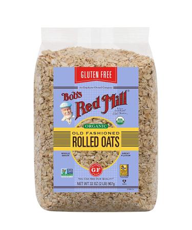 Bob's Red Mill Gluten Free Organic Old Fashioned Rolled Oats 32oz - Pack of 4 - Buy Online on GoSupps.com