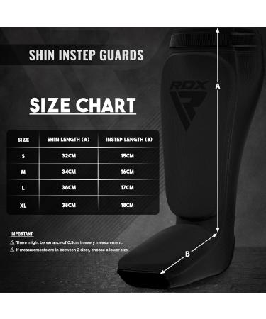 RDX Black Shin Protectors for Kickboxing Muay Thai & MMA - Ultimate Shin Guards for Sparring & Foot Protection - Buy Online on GoSupps.com
