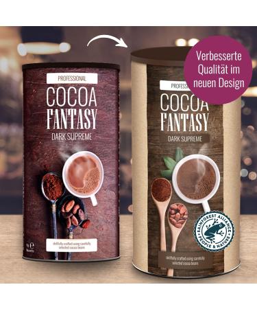 Buy Cocoa Fantasy Dark Supreme Drinking Chocolate - 1kg Cocoa Powder (40% Cocoa) - Pack of 2 for Rich Hot Chocolate - Buy Online on GoSupps.com