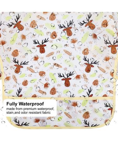 Discoball 5 pcs Waterproof Baby Bibs with Sleeves - Unisex Feeding & Drool Bibs for Infant Toddler 6-24 Months - Buy Online on GoSupps.com