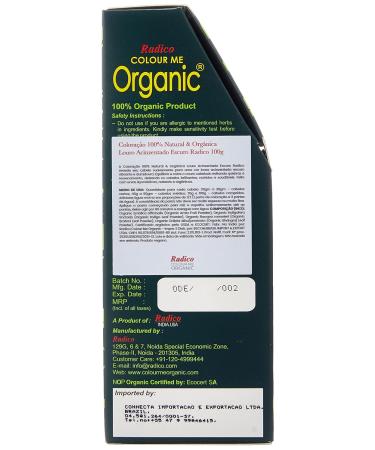 Radico Colour Me Organic Very Dark Ash Blonde Hair Colour - Vegan & Natural Plant-Based Formula - Buy Online on GoSupps.com