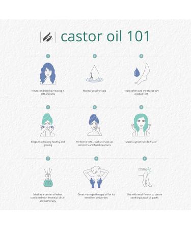 Home Health Castor Oil 16 fl oz - Pure, Cold-Pressed & Natural Relief - Buy Online on GoSupps.com