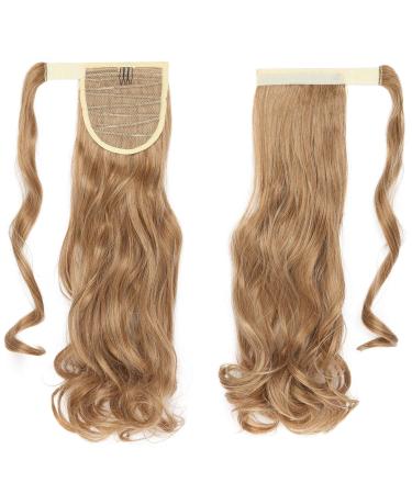 Sego 43cm Wavy Ponytail Hair Extension - Hell Ash Brown & Bleach Blonde Mix | Synthetic Hair Piece for Women - Buy Online on GoSupps.com